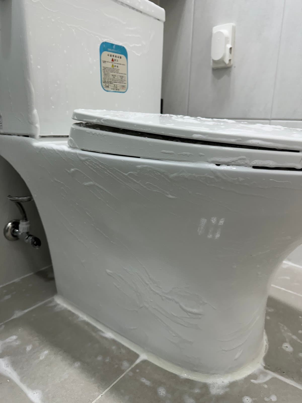 성수동 입주청소 변기외부청소 작업 사진 2